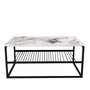 Hanah Home Mesa de café Asude - Blanco y Negro